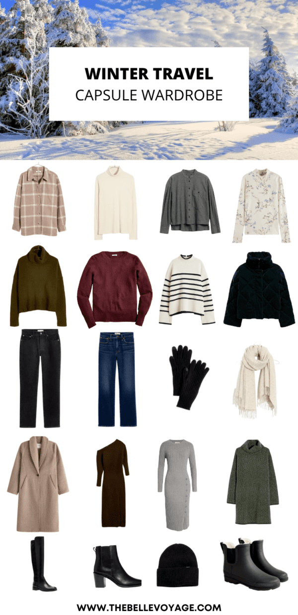 winter travel outfits