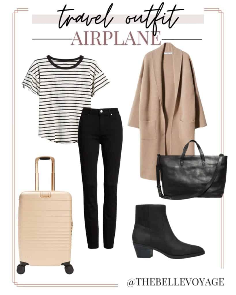 7 Stylish airplane outfits + inspo for comfy women's travel outfits - The  Travel Hack
