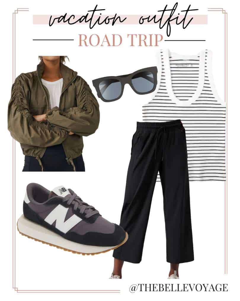 comfortable road trip outfits
