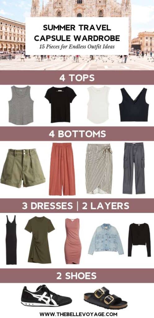 More Than 40 Outfits… Using ONLY 14 Pieces! (Summer Packing, Pack in Carry  On, Travel Wardrobe) 